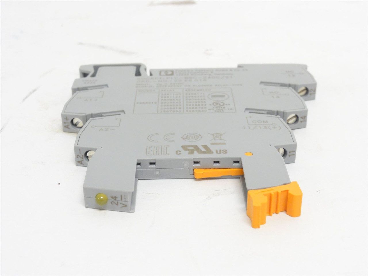 Phoenix PLC-BSC-24DC/21; Relay Socket 2966016; 24VDC; 5-Pin