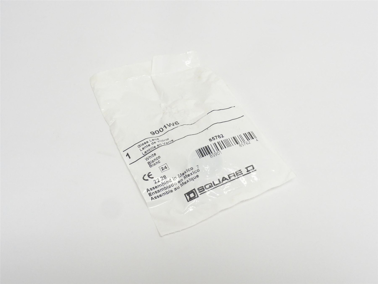 Square D 9001W6; Pilot Light Domed White Glass Cap; Size 30mm