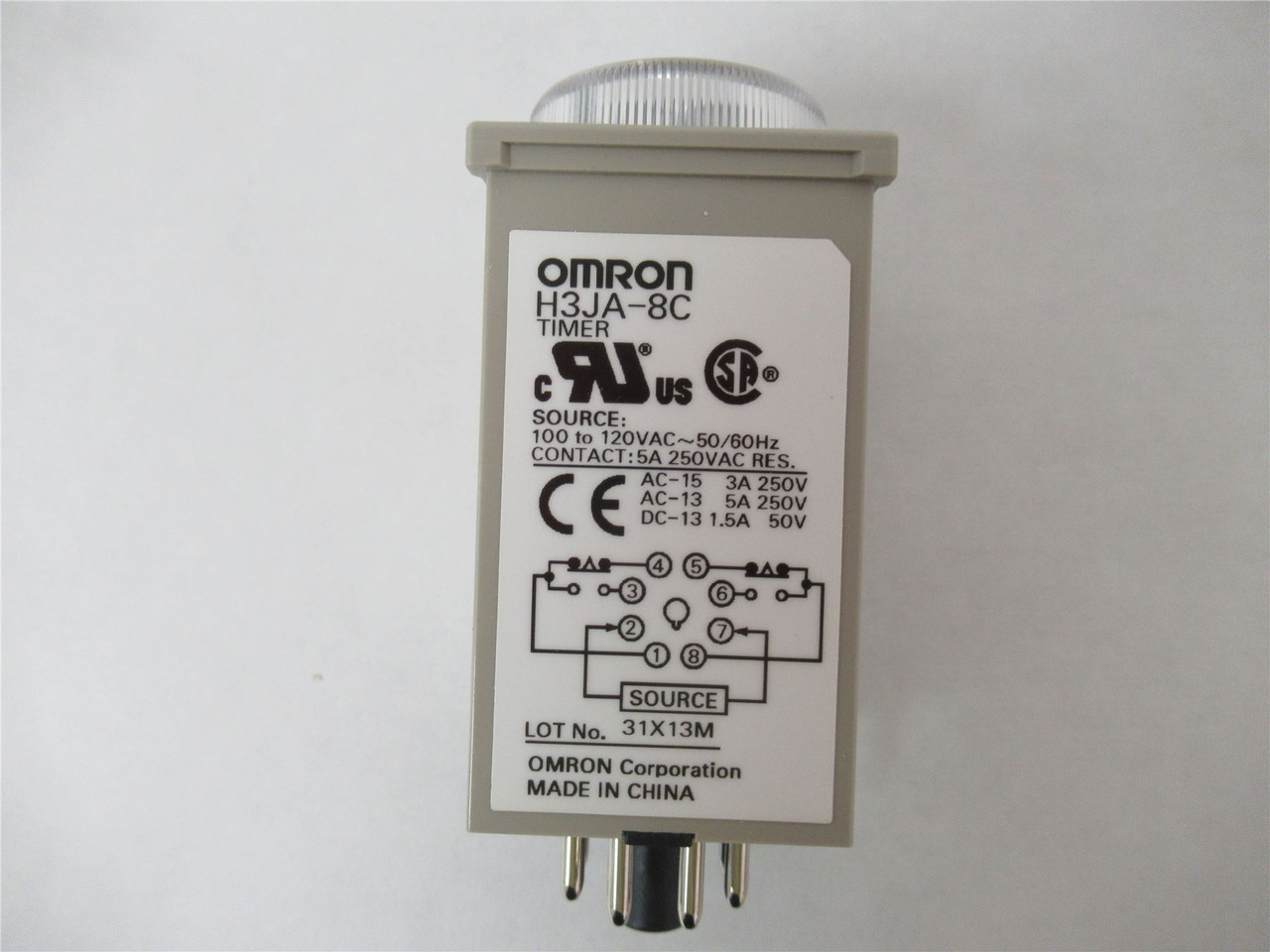 Omron H3JA-8C; Timer 120VAC 5s