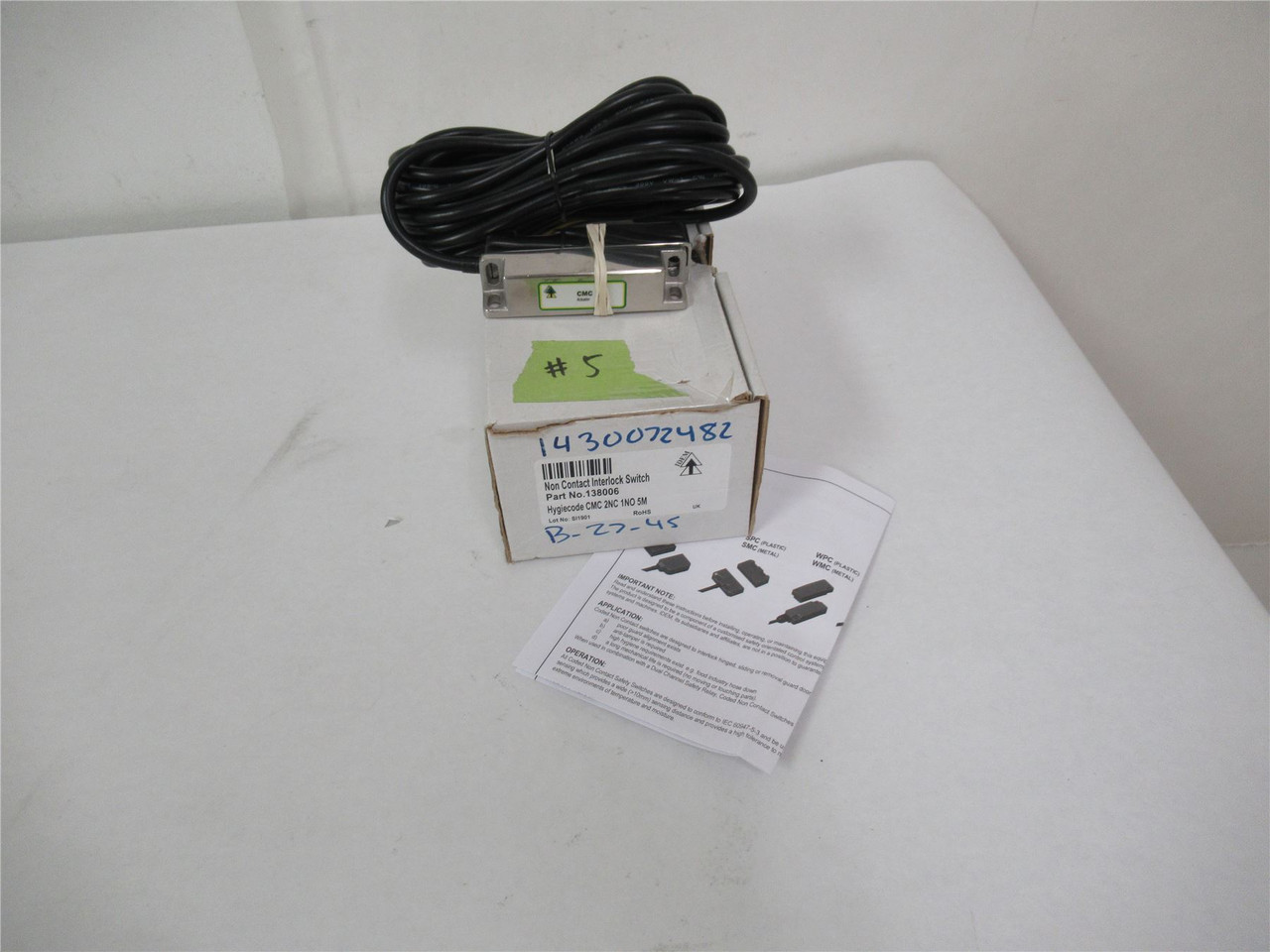 IDEM 138006; Safety Set Switch 2NC 1NO 5M Cable