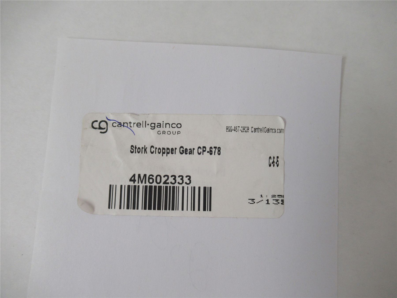 Cantrell Gainco 4M602333; Stork Cropper Gear CP-678