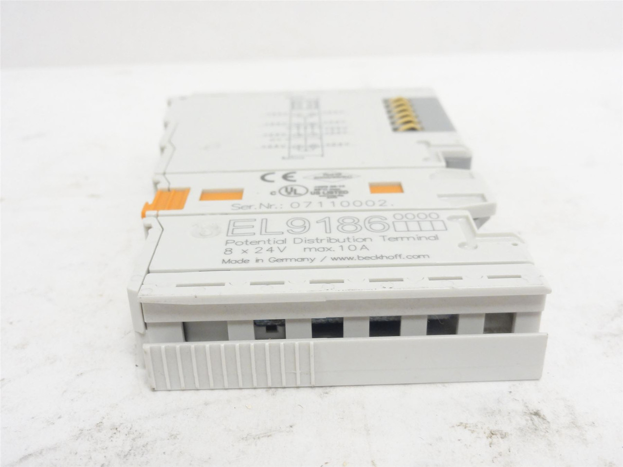 Beckhoff EL9186; Potential Distribution Terminal; 8X24VDC