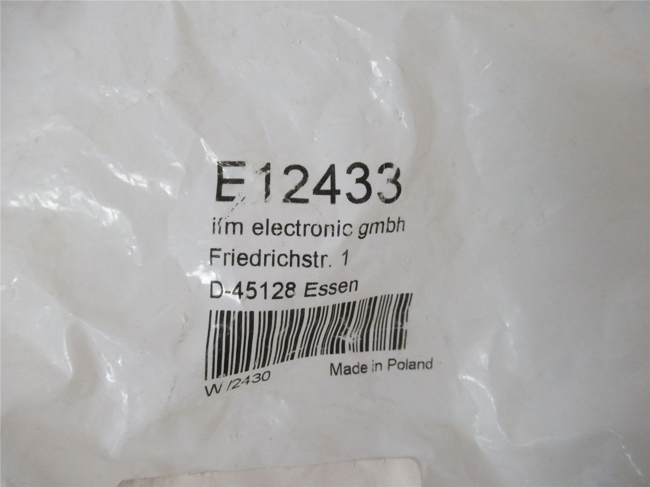 IFM E12433; Female Cordset Straight M12 Female; 8-wire; 10 m