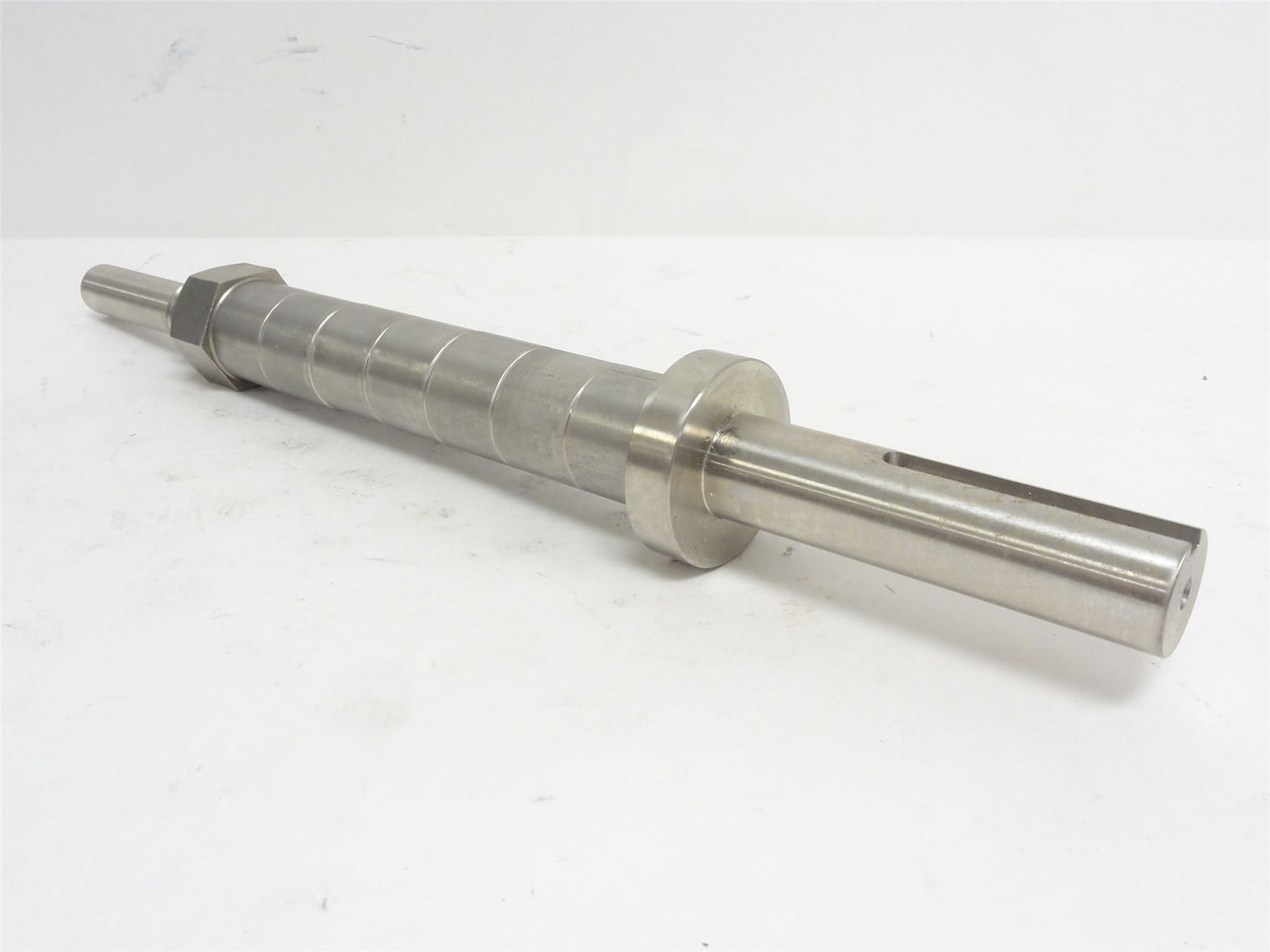 Norfolk IBM019BB; Liver Slasher Shaft W/Nut; SS; 15-1/2" Long