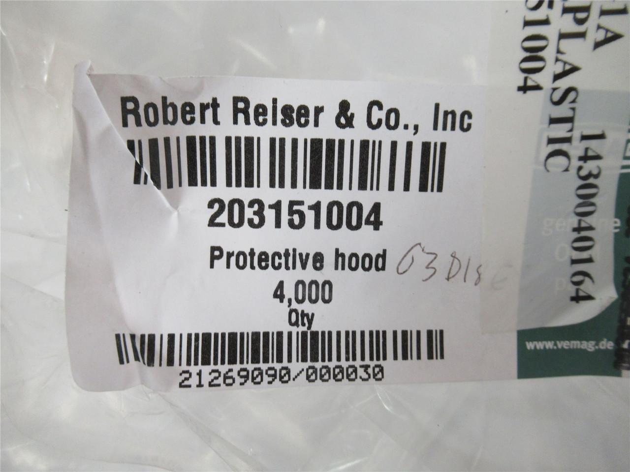 Vemag 203151004; Plastic Cover for 203151004