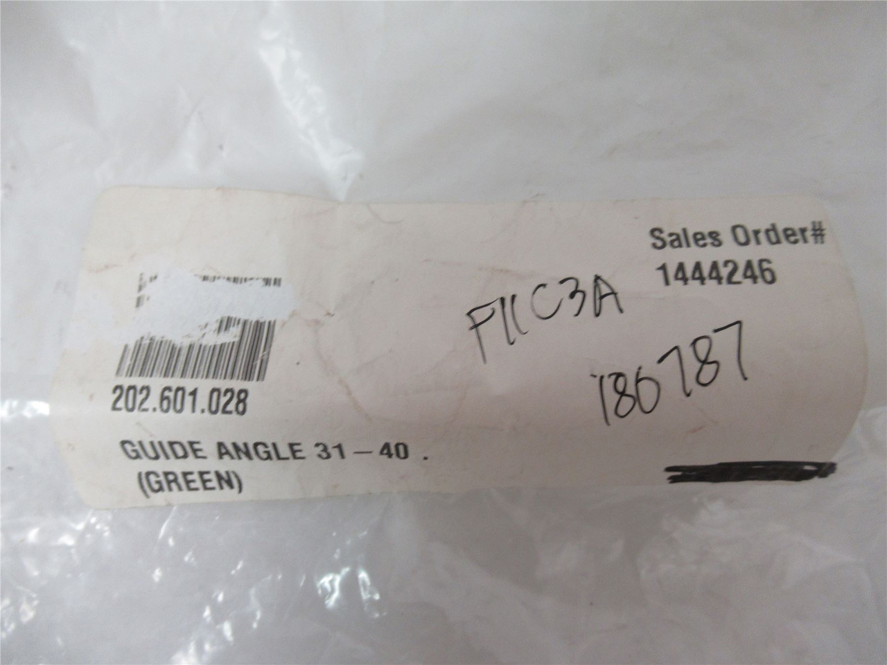Robert Reiser 202601028; Lot-5 Guide Angle 31-40 (Green)