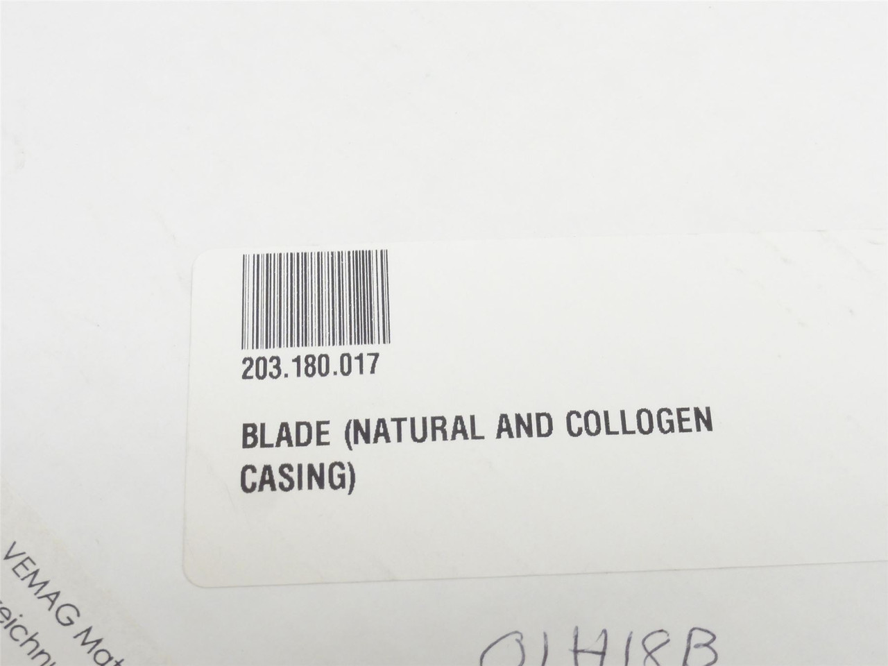 Vemag 203.180.017; Natural/Collagen Casing Blade