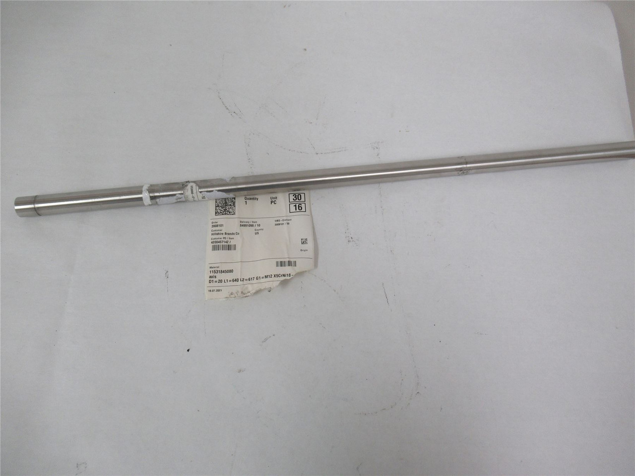 Multivac 11531845080; Axis D1=20 L1=640