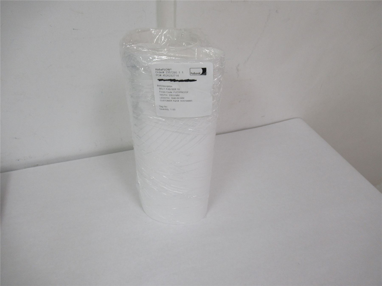 Habasit FAB5ER10; Belt 330mm Wide x 1840mm Long Flexproof