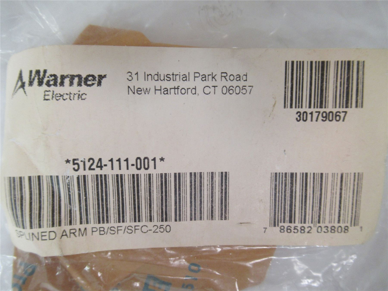 Warner ELectric 5124-111-001; Splined Armature Clutch/Brake