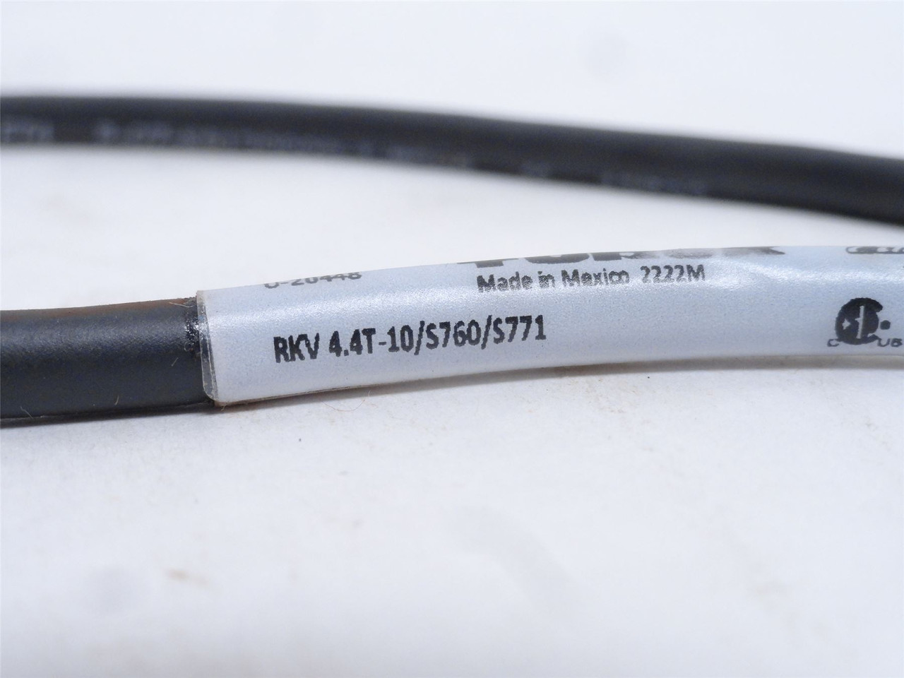 Turck RKV 4.4T-10/5760/S771; Single Ended Cordset; U-20448