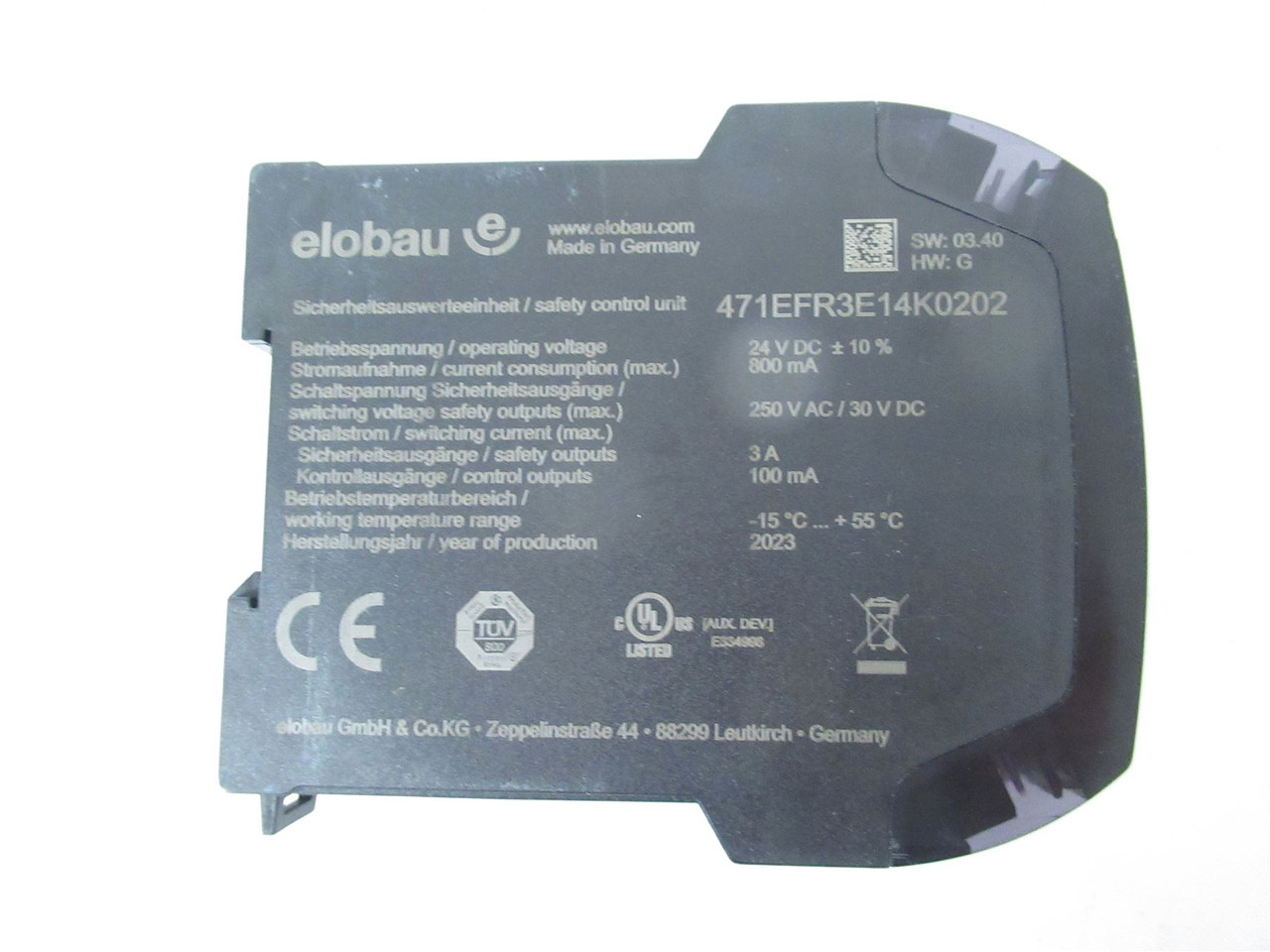 Elobau 471EFR3E14K0202; Safety Relay F/PSM