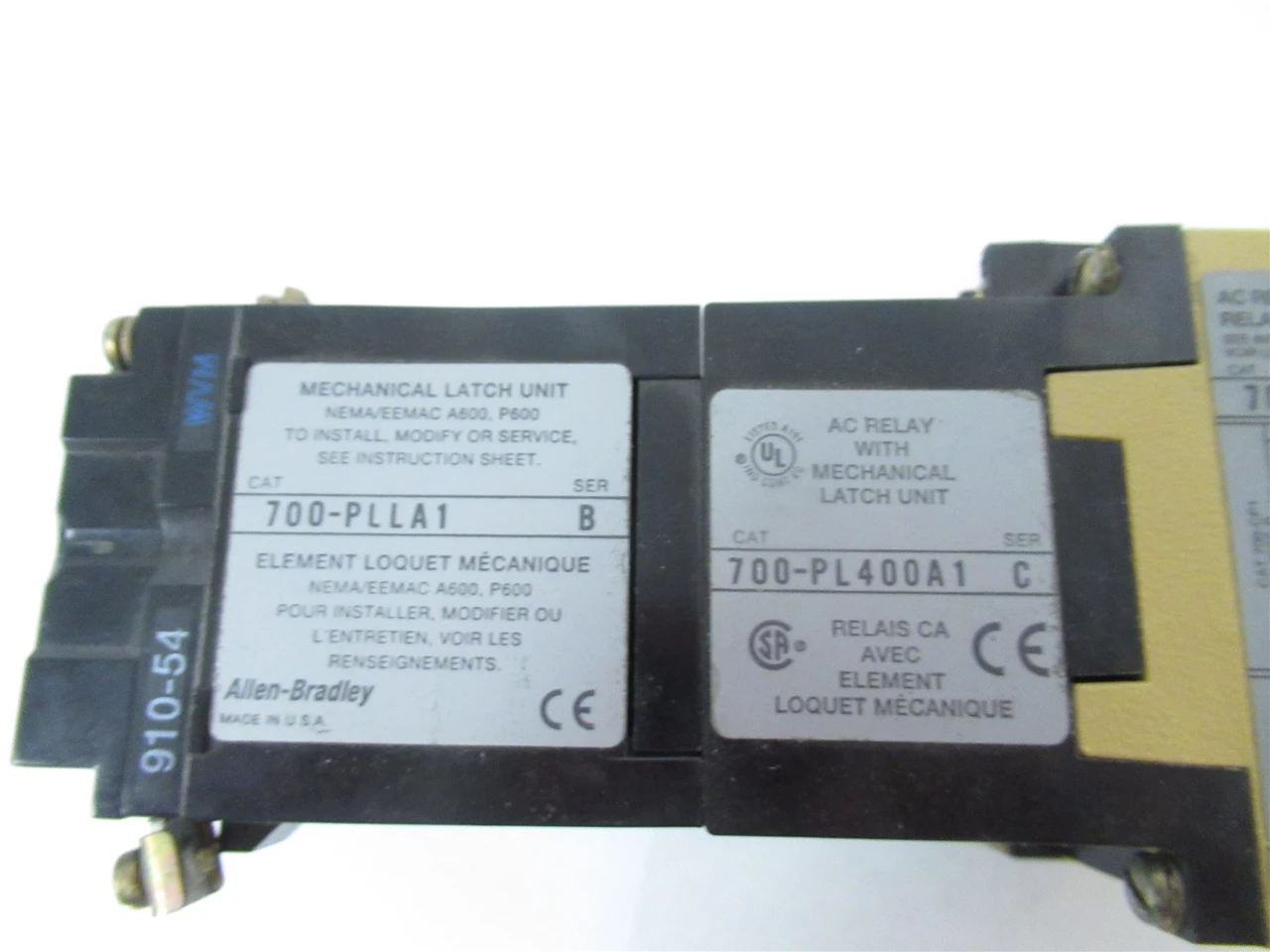 Allen-Bradley 700-PL400A1C; Relay Latch