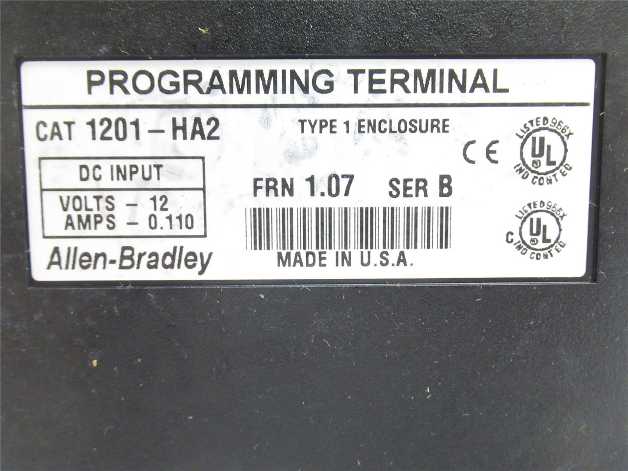 Allen-Bradley 1201-HA2; Handheld Programmer; W/LED Digital