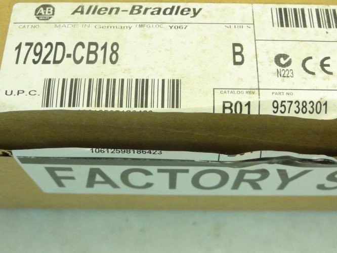 Allen-Bradley 1792D-CB18; ArmorBlock MaXum I/O Module; Series B