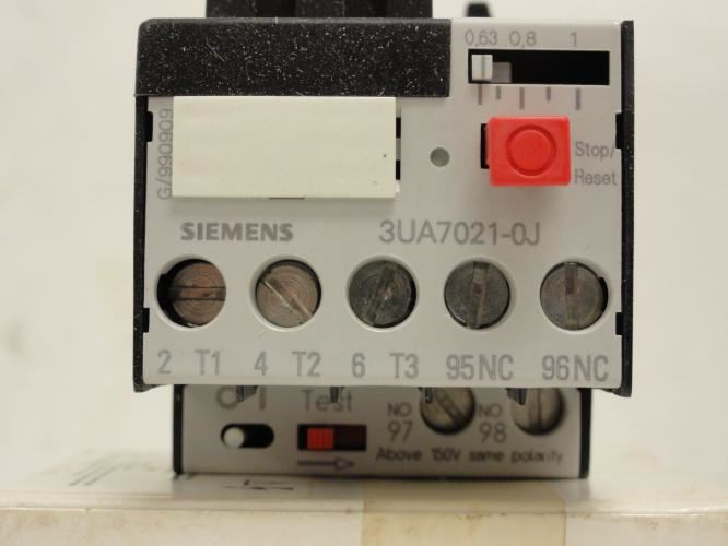 Siemens 3UA7021-0J; Overload Relay 0.63-1A; 3P; 600V