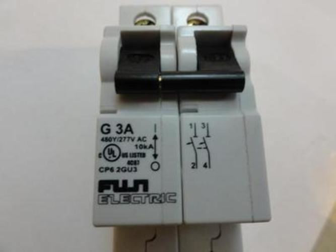 Fuji CP62GU3; Circuit Breaker; 3A; 480/277VAC; 2P