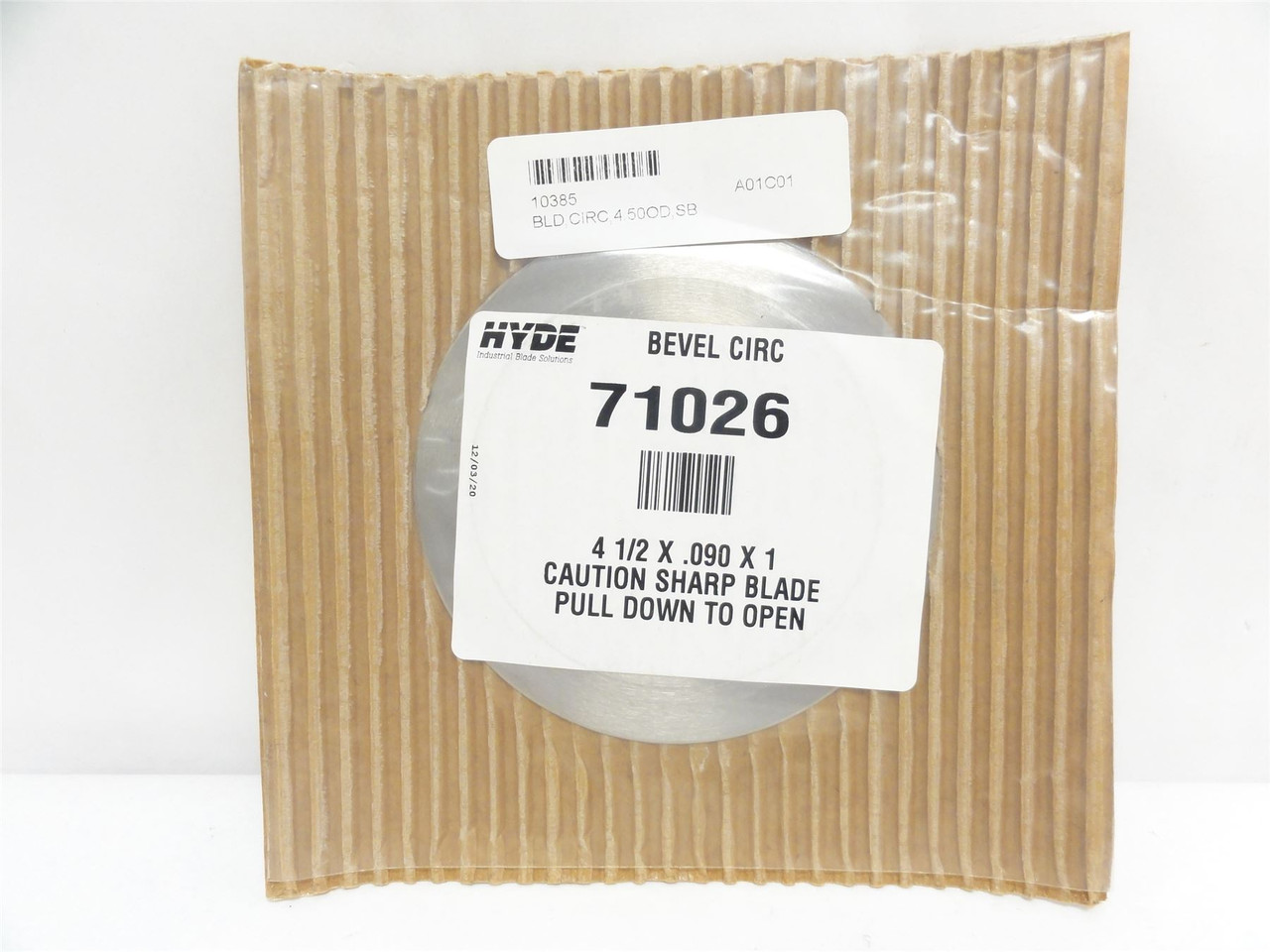 Hyde 71026; Circular Blade; 4-1/2"OD x 0.90" Thick x 1"ID