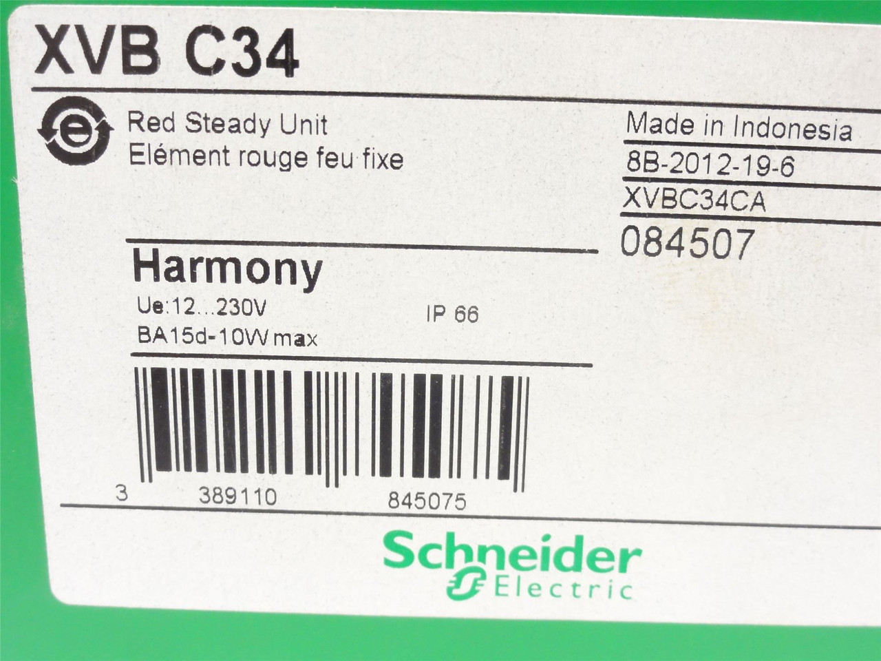 Schneider XVB-C34; Red Indicating Bank; 10W; 250VAC/DC
