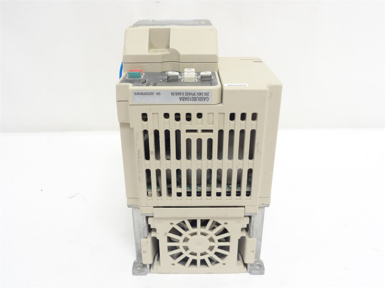 Yaskawa CIPR-GA50UB010ABAA-AAAASA; AC Drive 3HP 1-PH IN; 3-PH OUT