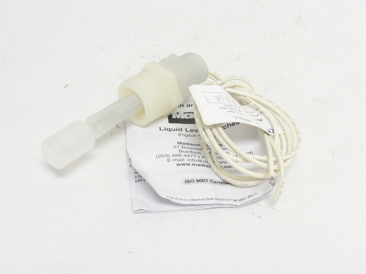 Madison M8700-C; Closed Liquid Level Switch 120/240VAC; 24VDC