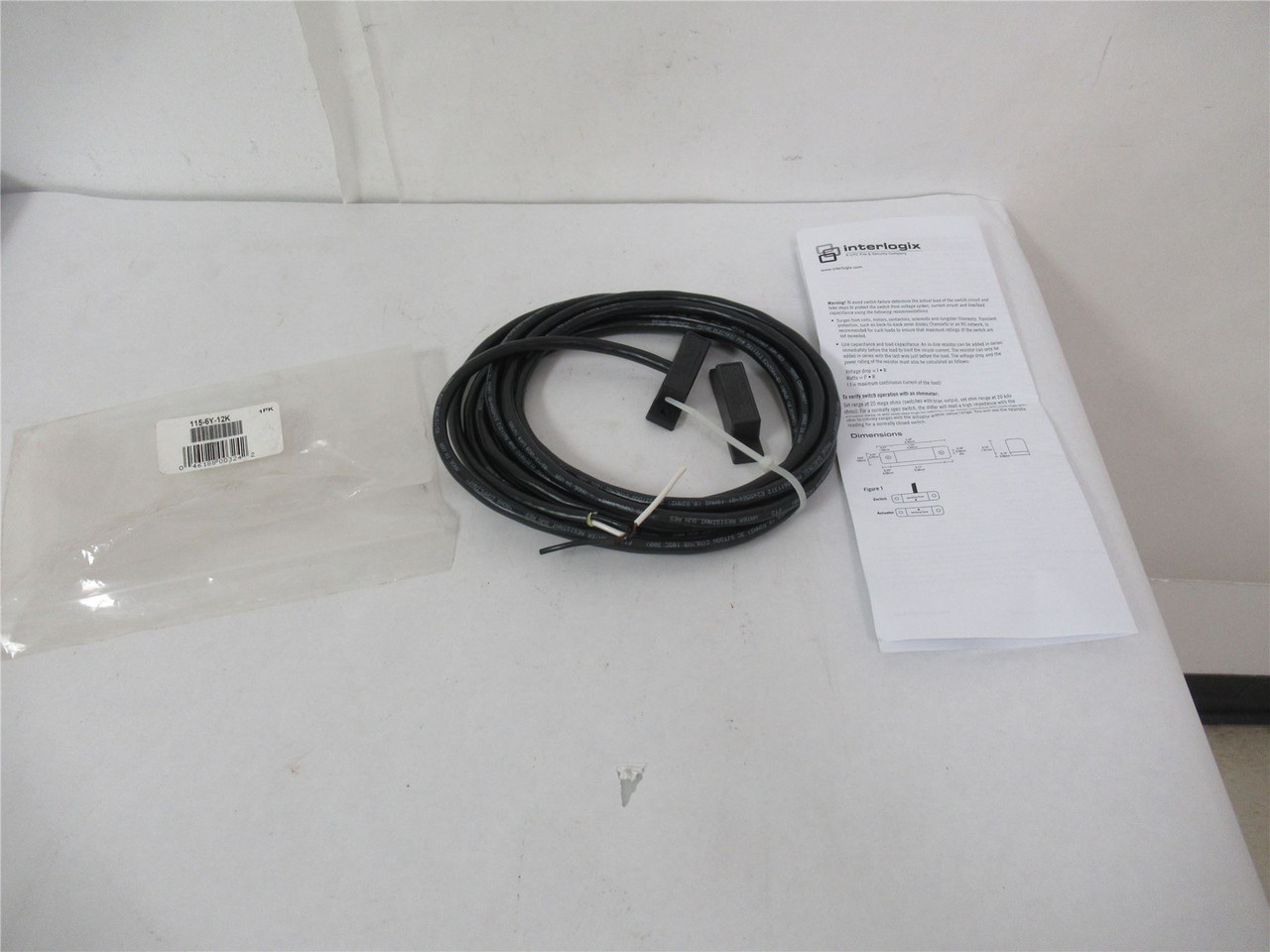 Interlogix 115-6Y-12K; Sensor/Actuator 25VA N.O 1 AMP Max