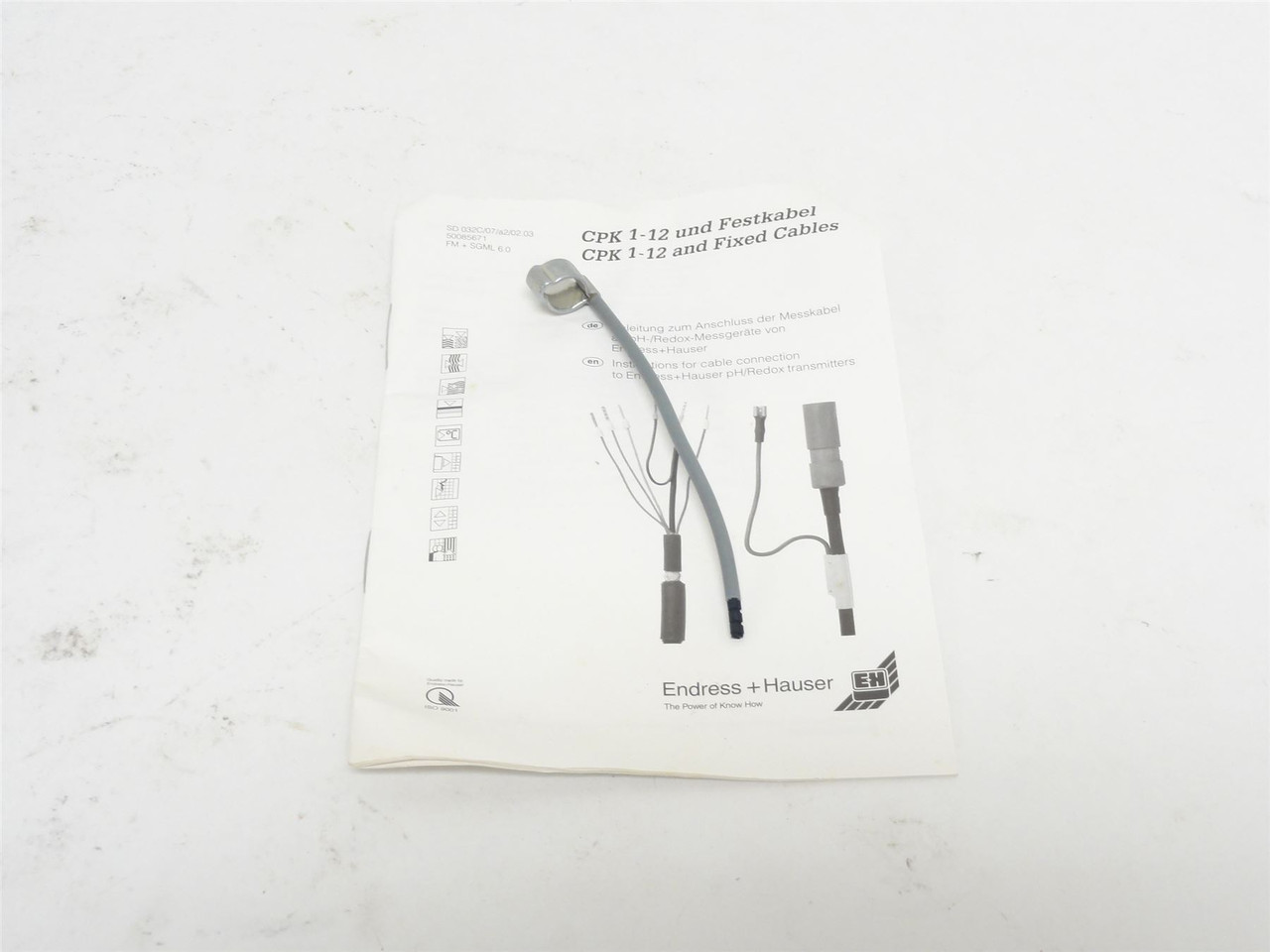 Endress+Hauser CPK9-NAA1B; Total Chlorine Measuring Cable CPK9