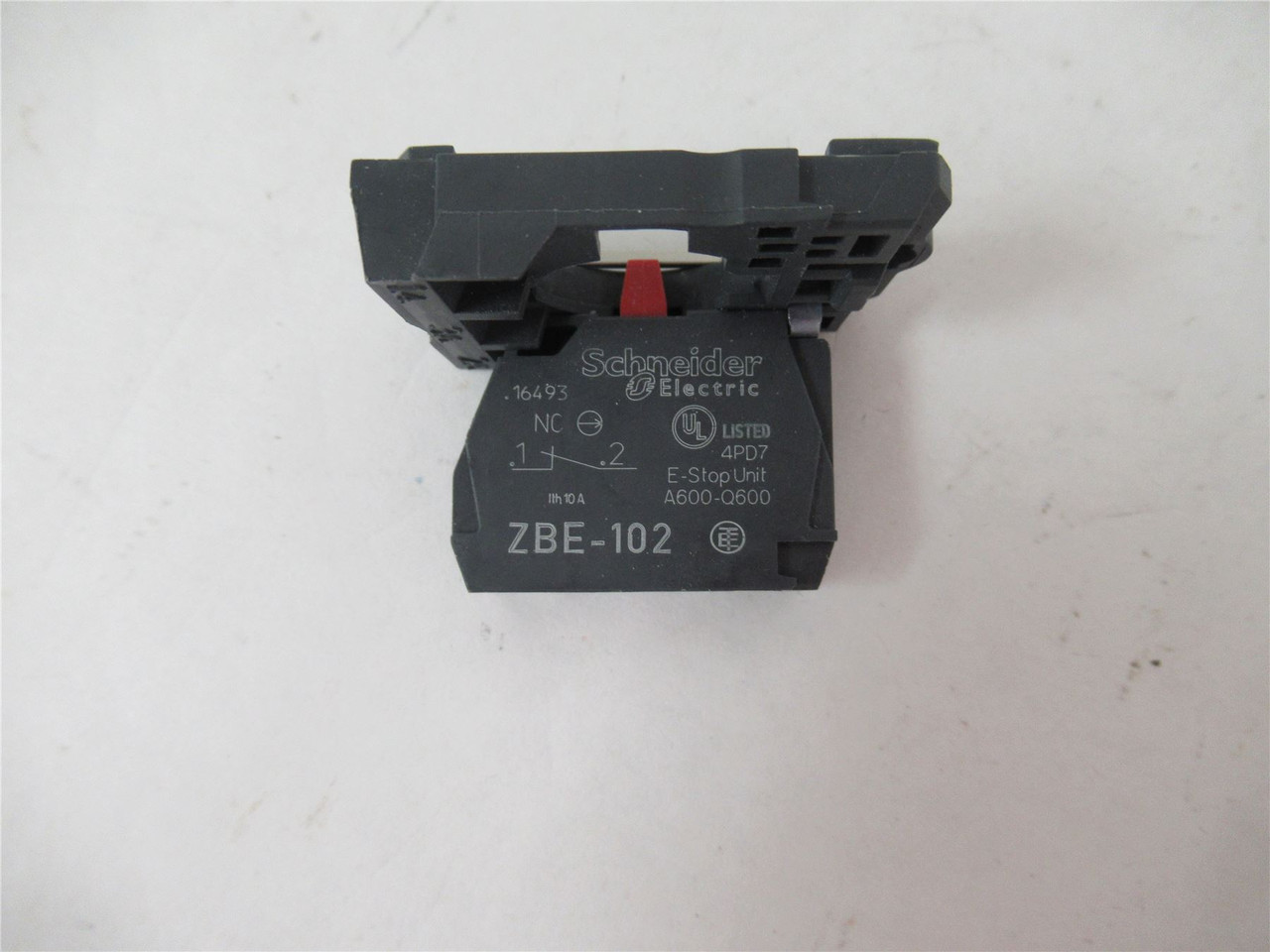 Schneider XB5AA4322; Pushbutton 22mm Red 120V 1-NC