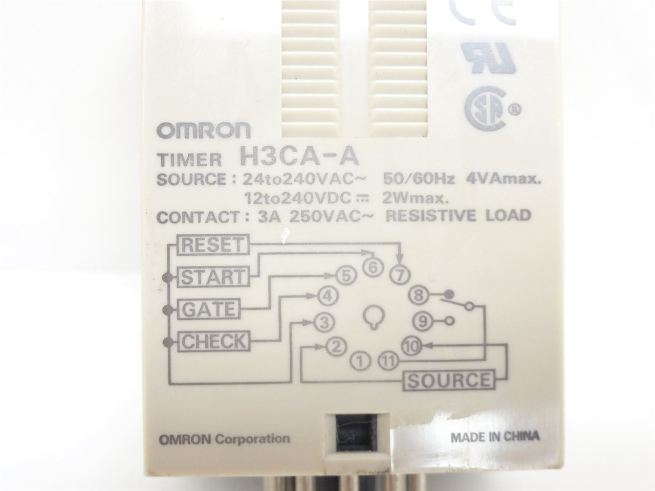 Omron H3CA-A; Solid State Timer Relay; 24~240VAC/DC; 3A; SPDT