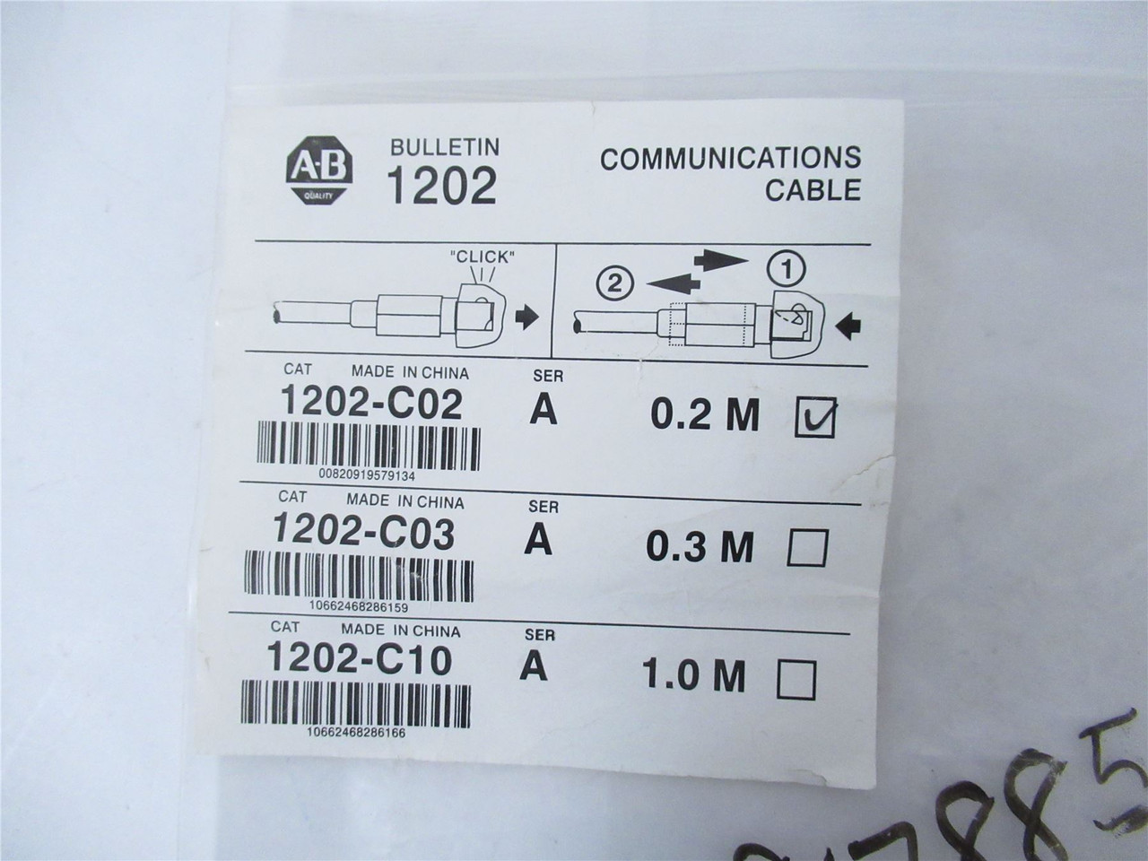Allen-Bradley 1202-C02; Cable 0.2M for Comm Port 2