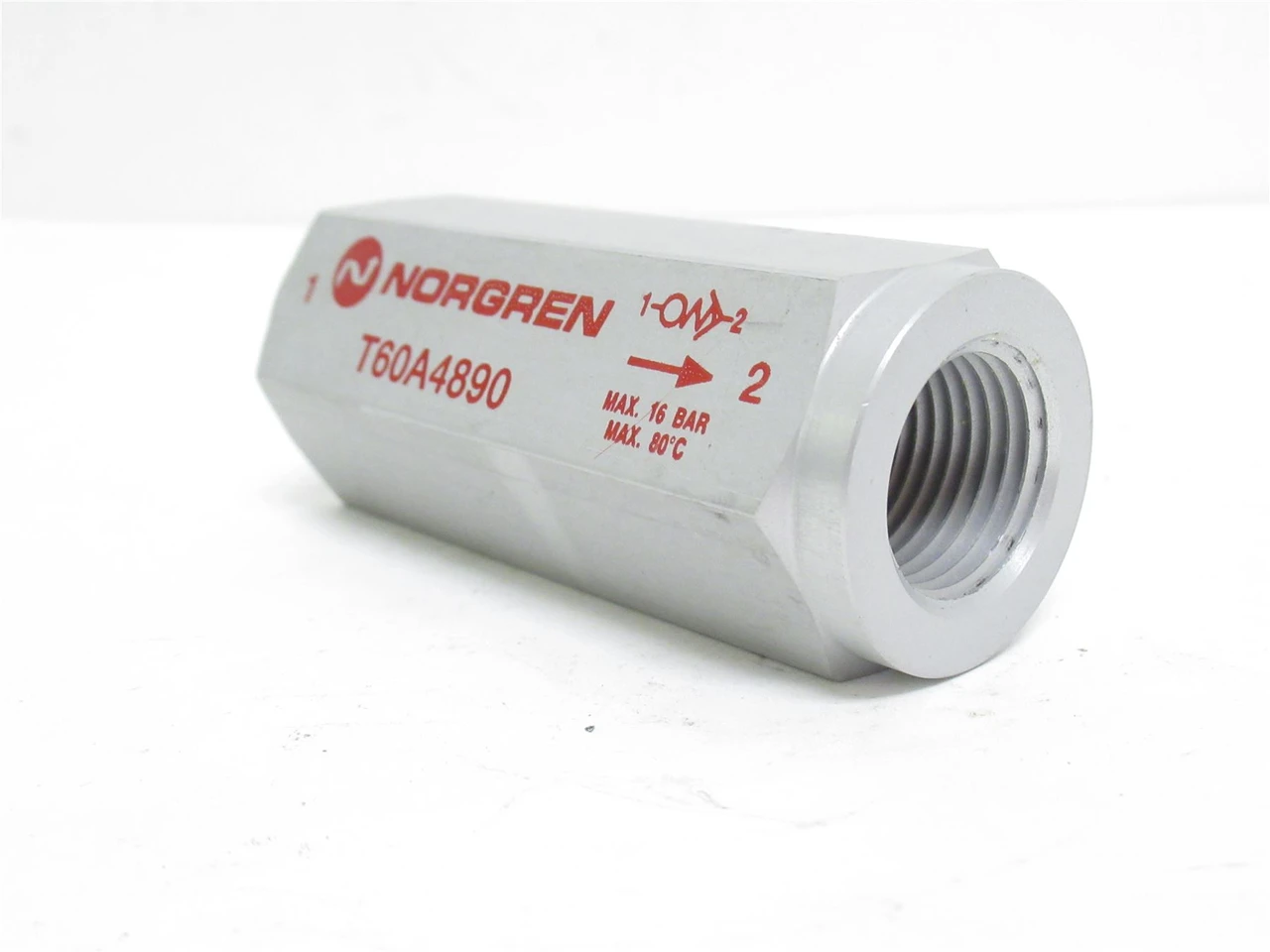 Norgren T60A4890; Excess Flow Shut-Off Valve; 1/2NPT
