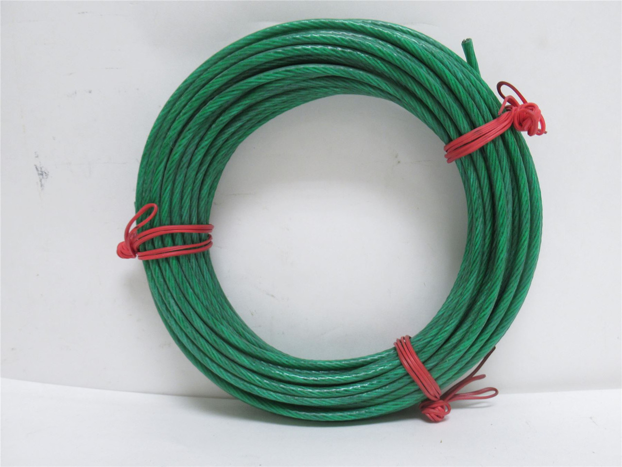 Dayton 2VJY1; Coated Cable; Steel;  7 x 7; 1/8" Cable; 50'