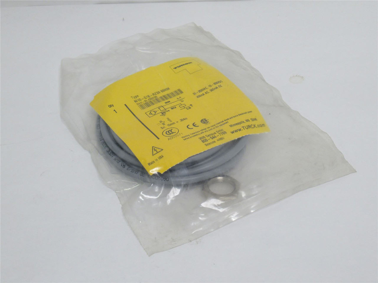Turck NI10-G18-RZ3X; Inductive Sensor 4330700; 250VAC/300VDC