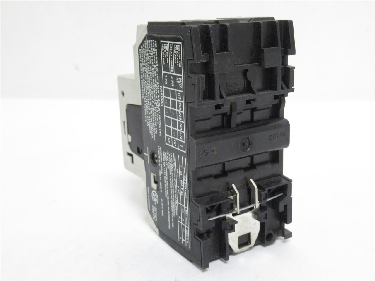 Moeller PKZM0-2.5; Motor Protector 0.16-32A; 3P; 575VAC