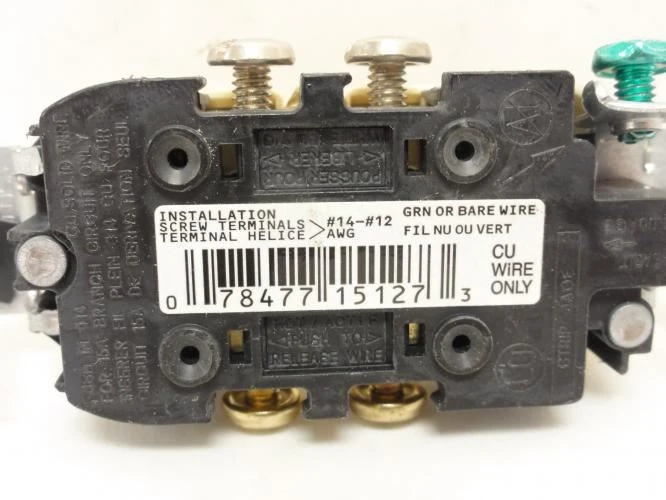 Levitron 5320-ICP; Lot-3; Duplex Receptacle; 15A; 125V; Ivory