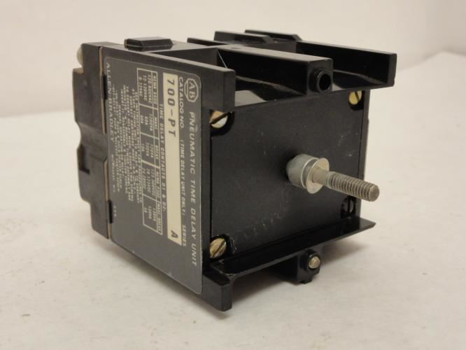 Allen-Bradley 700-PT; Pnuematic Time Delay Unit; 10A; Ser: A