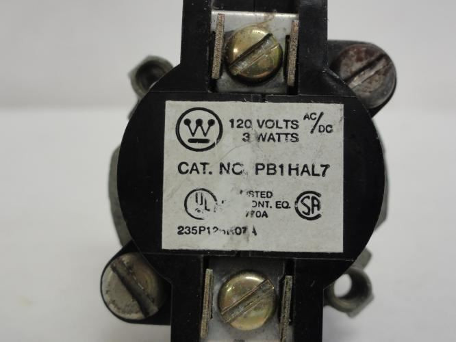 Westinghouse PB1HAL7; Pilot Light 120V; 3 Watt; (Socket Only)