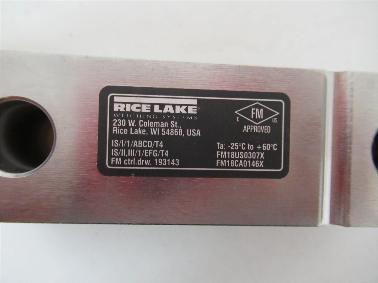 Rice Lake RL32218S-HE; Load Cell 4000LB 1.9991 mV/V