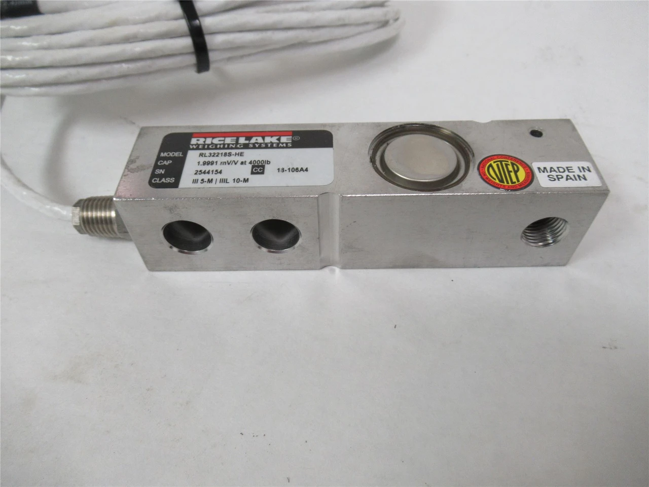 Rice Lake RL32218S-HE; Load Cell 4000LB 1.9991 mV/V