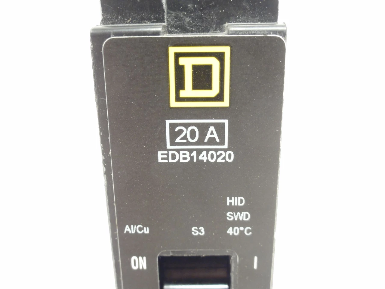 Square D EDB14020; Circuit Breaker; 20A; 1P; 277VAC; Bolt-On