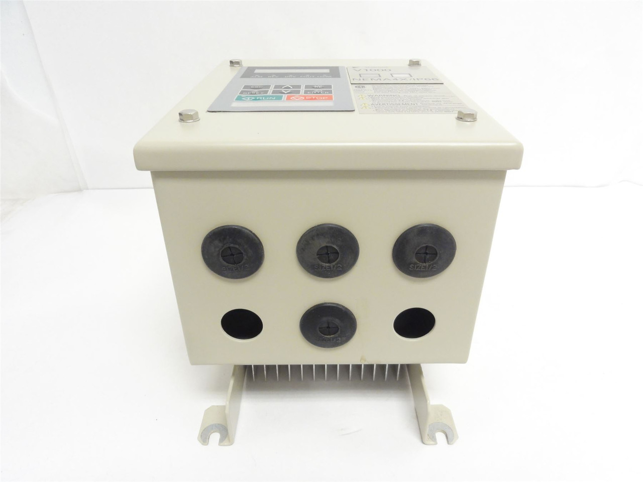 Yaskawa CIMR-VU4A0002GAA; AC Drive; 1HP; 480VAC; 3-Phase; 2.1A