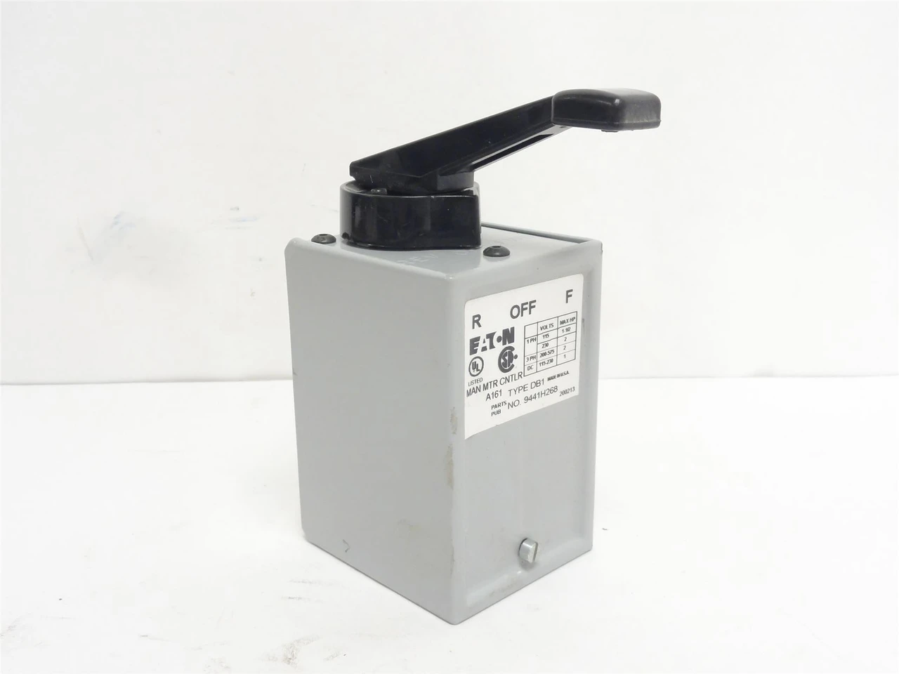 Eaton 9441H268; Drum Switch; 115/230VAC; 1PH; 200-575VAC; 3PH