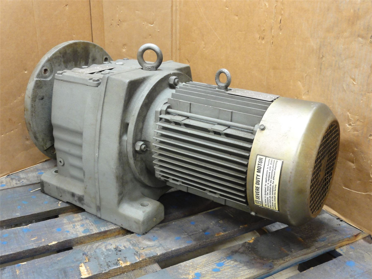 JBT 163595PX; Motor-Gearbox; 63.68:1Ratio; 5.4HP; 400/460VAC; 3PH
