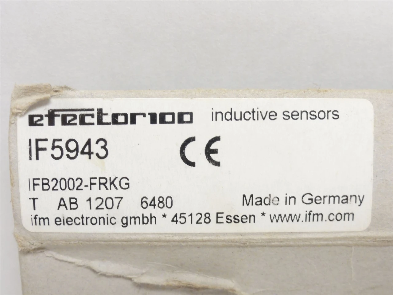 ifm IF5943; Inductive Proximity Sensor; 10-36VDC;  M12 x 1
