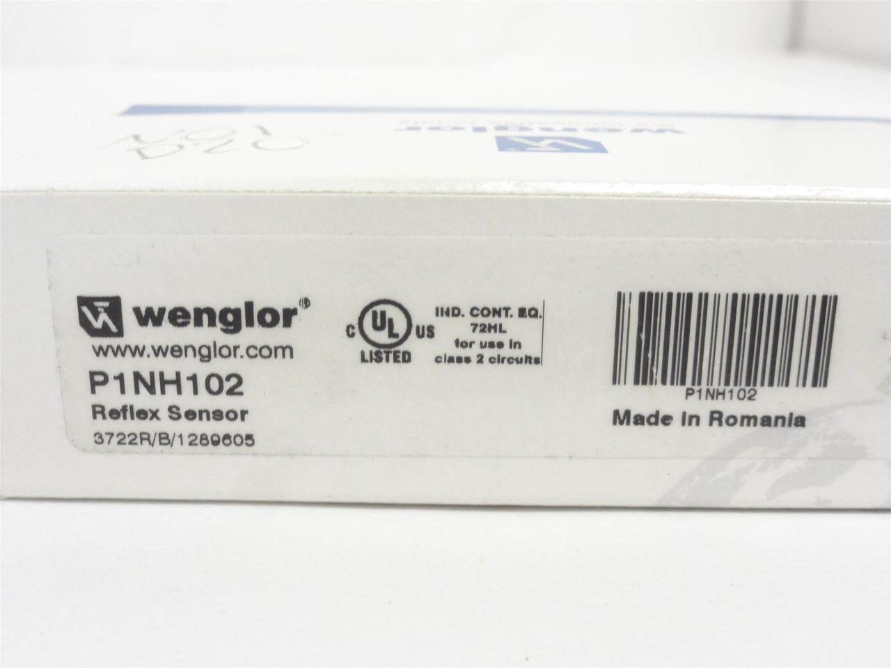 Wenglor P1NH102; Reflex Sensor W/Background Suppression Mecha