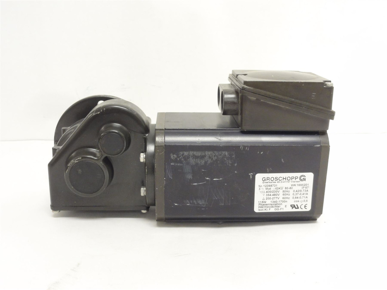 GROSCHOPP WK1695201; Motor Gearbox Z20; 375:1 Ratio 277/480VAC
