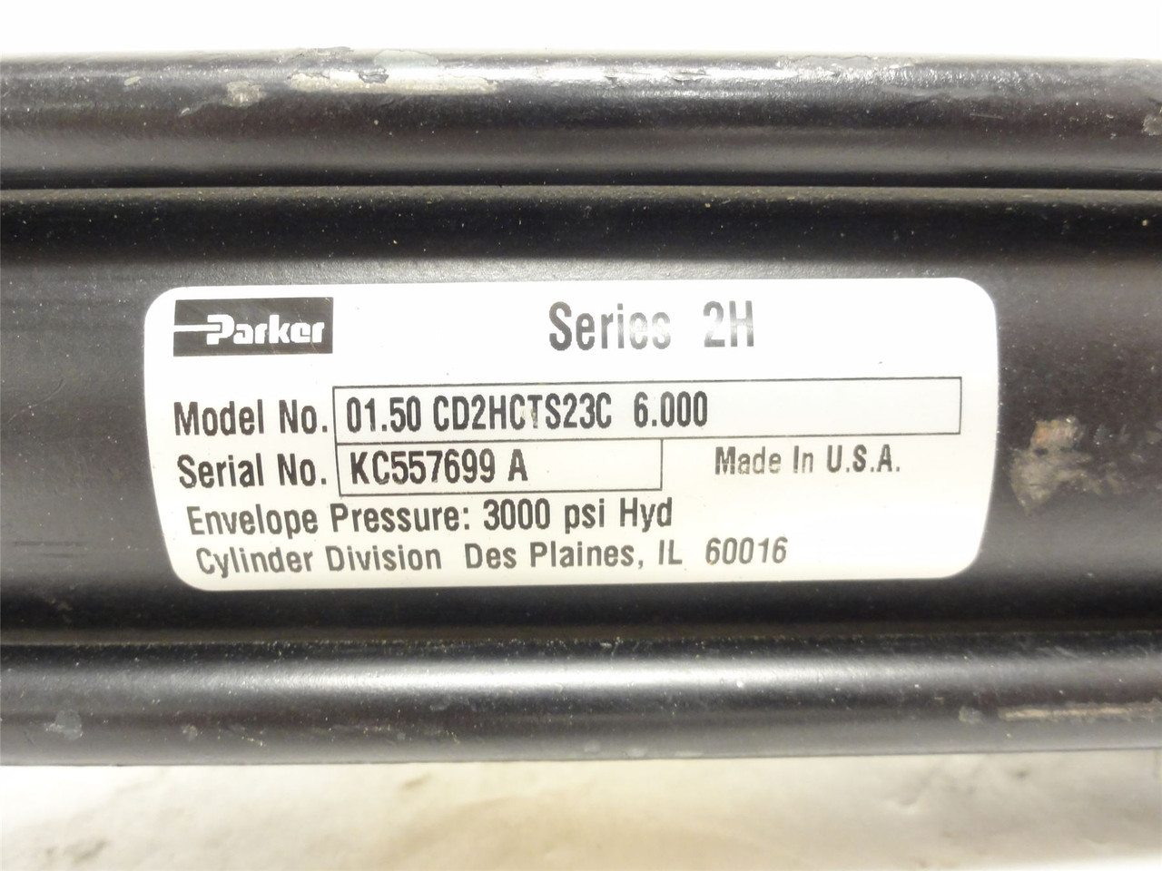 Parker 1.50-CD2HCTS23C-6; Hydraulic Cylinder 1-1/2"ID 6"Stk