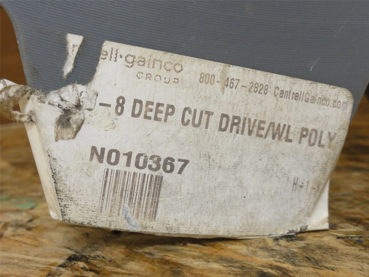 Cantrell N010367; Poly Deep Cut Drive Wheel; 15 Teeth; 3"ID