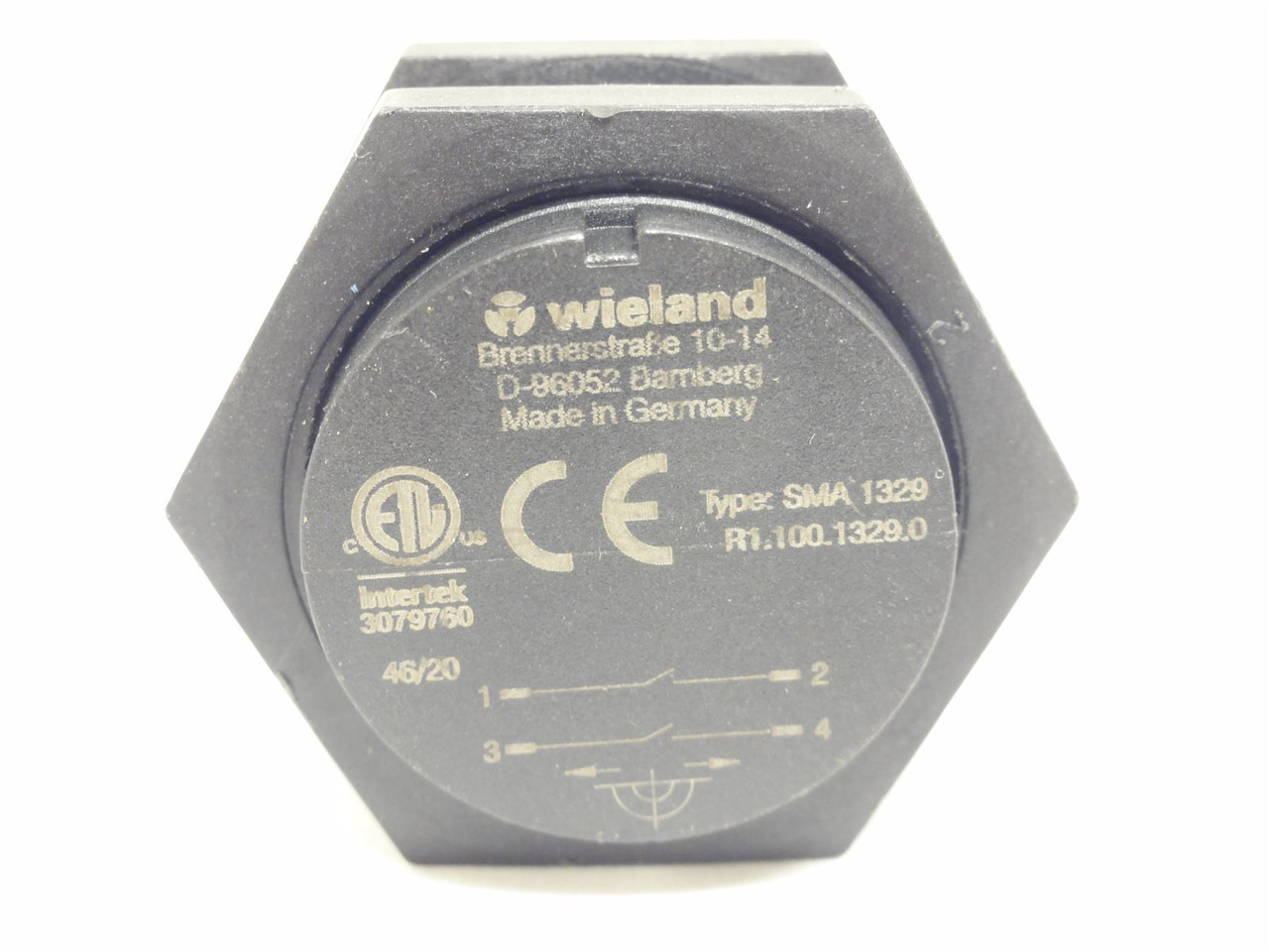 Wieland SIMA-1329; Magnetic Safety Switch; 4-Pin QD