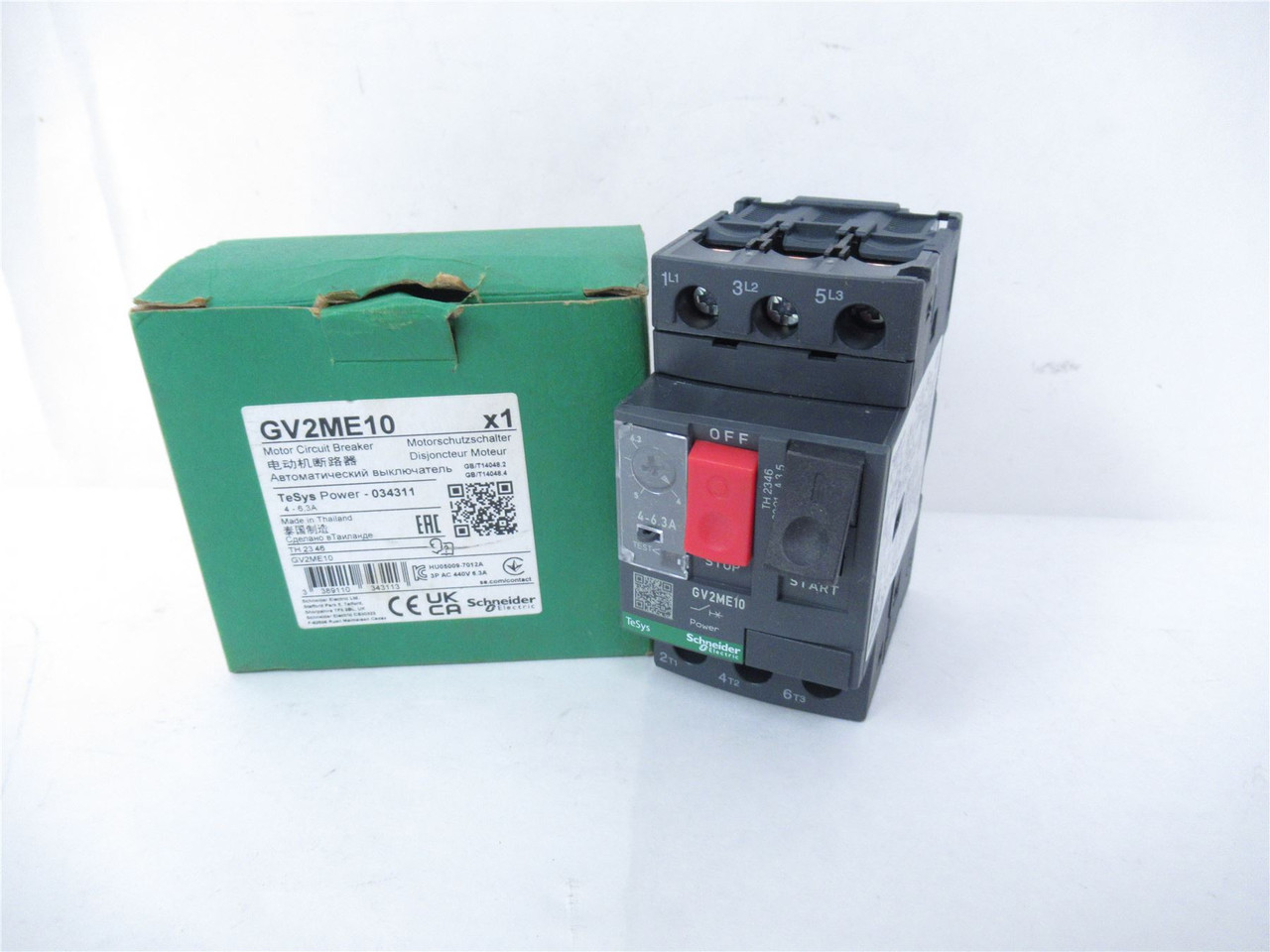 Schneider GV2ME10; Manual Starter 4-6.3A 3P 690VAC
